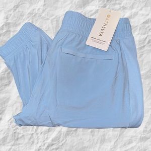 Athleta Light Blue Cropped Jogger Pants